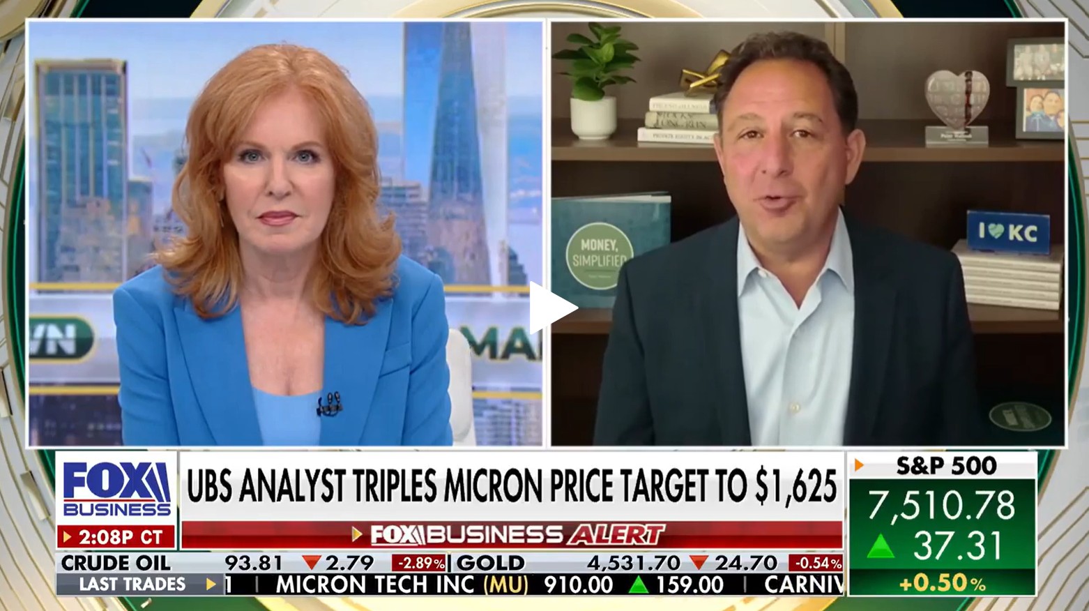 Peter Mallouk on Fox Business's The Claman Countdown with the host